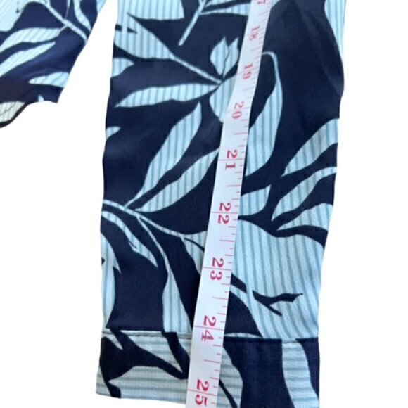 SALE!! 2 for $15 Vero Moda Floral Long Sleeve‎ Top Small Pin Stripe Blue - Picture 5 of 11